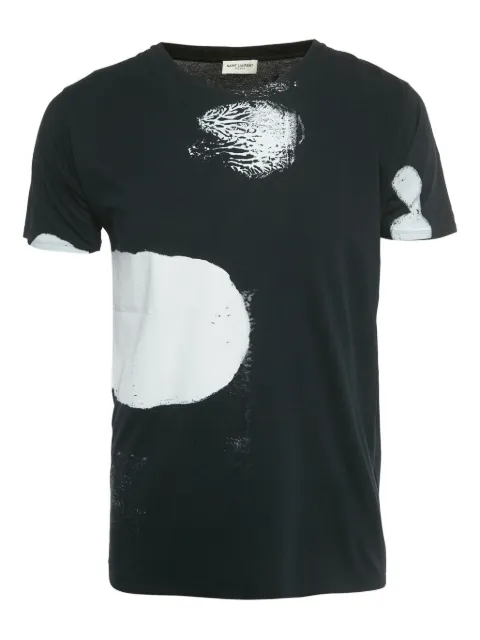 Saint Laurent Pre-Owned cotton T-shirt Black 1229003