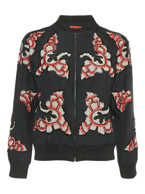 alice + olivia embellished bomber jacket Black 1205811