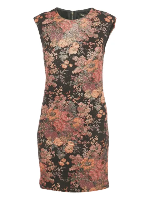 Maje jacquard floral mini dress Black 1222885