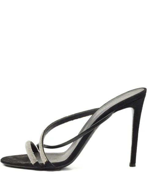 Giuseppe Zanotti Vintage rhinestone-embellished sandals Black 1166059