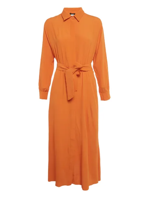 Weekend Max Mara tie-belt midi dress Orange 1234727