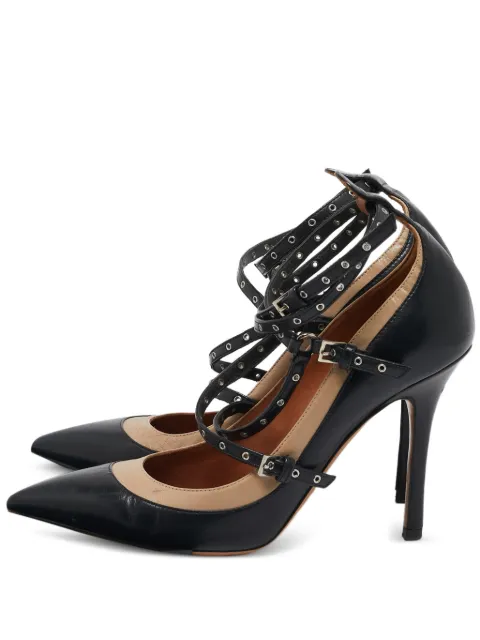 Valentino Garavani Pre-Owned Love Latch buckle-strap pumps Black 1214982