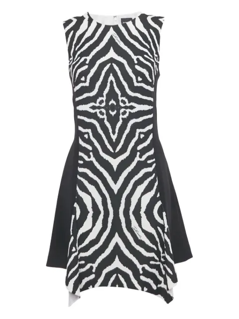 Just Cavalli Vintage animal-print asymmetrical mini dress Black 1201508