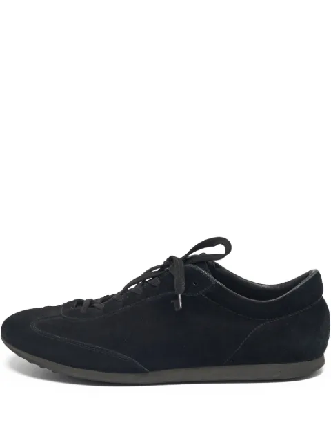 Tod's Vintage suede lace-up sneakers Black 1234537