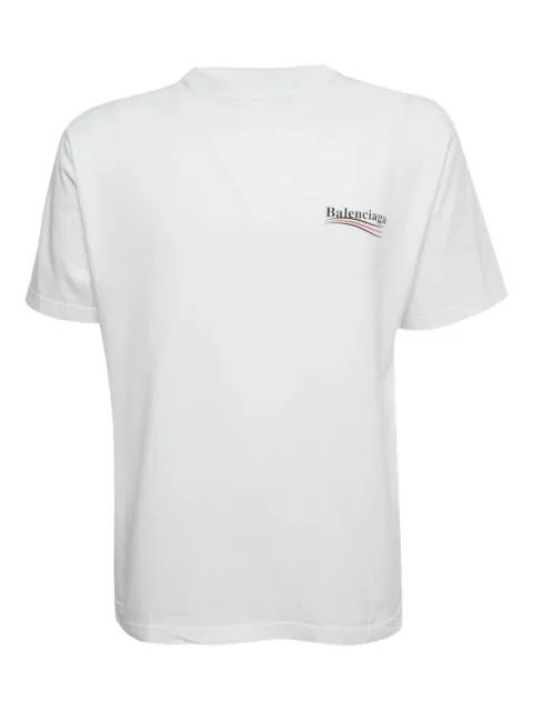 Balenciaga Pre-Owned logo-print T-shirt White 1192765