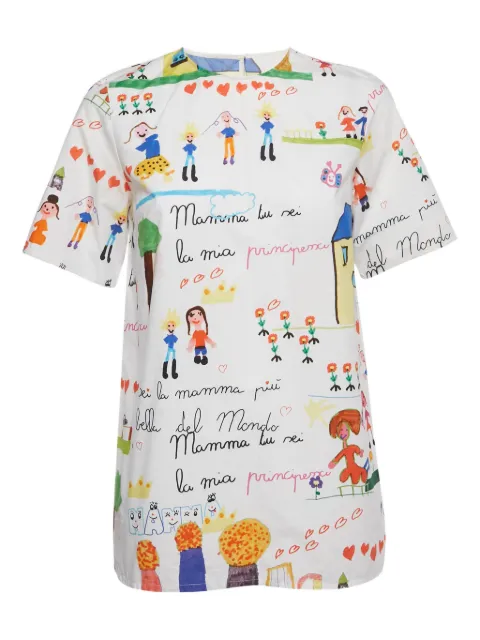 Dolce & Gabbana Pre-Owned cotton print T-shirt White 1188540