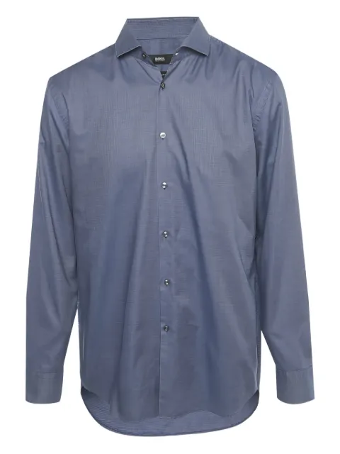 BOSS Jason cotton shirt Blue 1219143