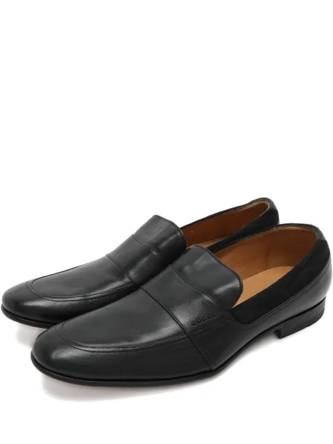 Gucci Pre-Owned leather loafers Black 1047096
