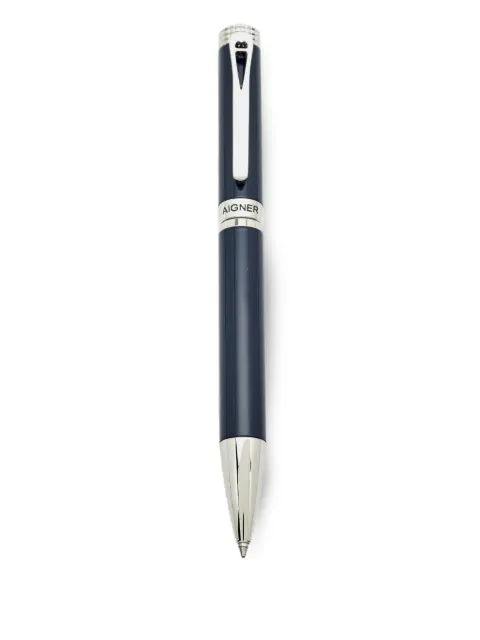 Aigner Vintage logo-detail ballpoint pen Blue 1218704