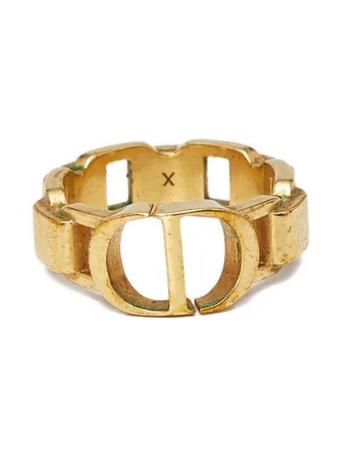 Christian Dior Pre-Owned CD- motif ring Gold 1225717