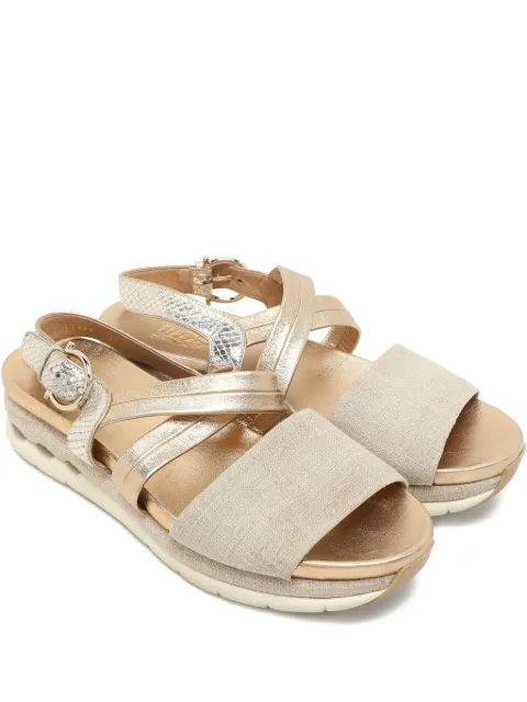 Ferragamo Pre-Owned strap platform sandals Neutrals 1139060