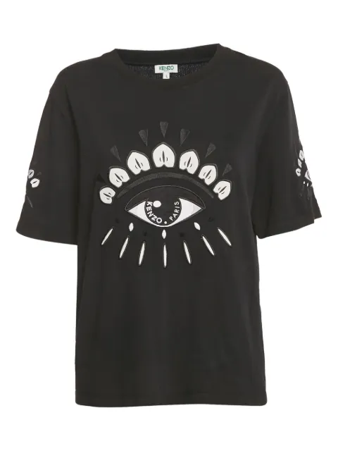 Kenzo Pre-Owned eye-motif cotton T-shirt Black 1195271