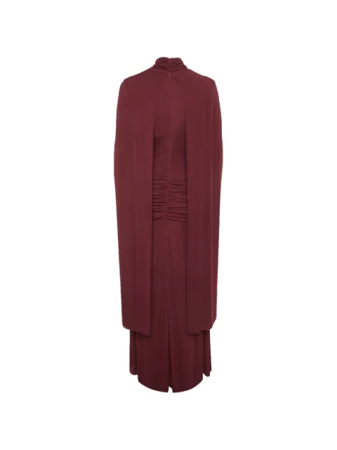 CHATS BY C.DAM cape-detail maxi dress Red 1207904