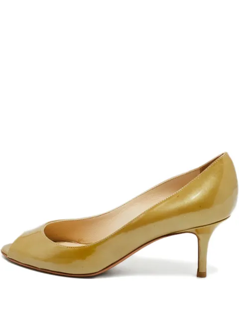 Jimmy Choo Pre-Owned peep-toe pumps Gold 1229457