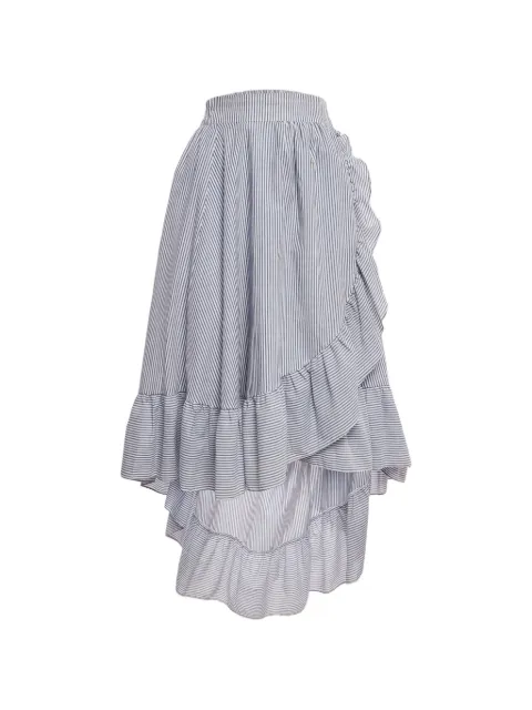 Maje John asymmetric striped skirt Blue 1235847