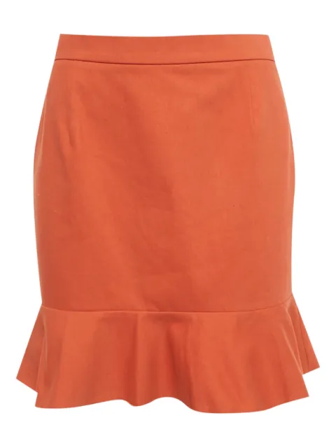 Missoni Pre-Owned ruffled-hem mini skirt Orange 1219612