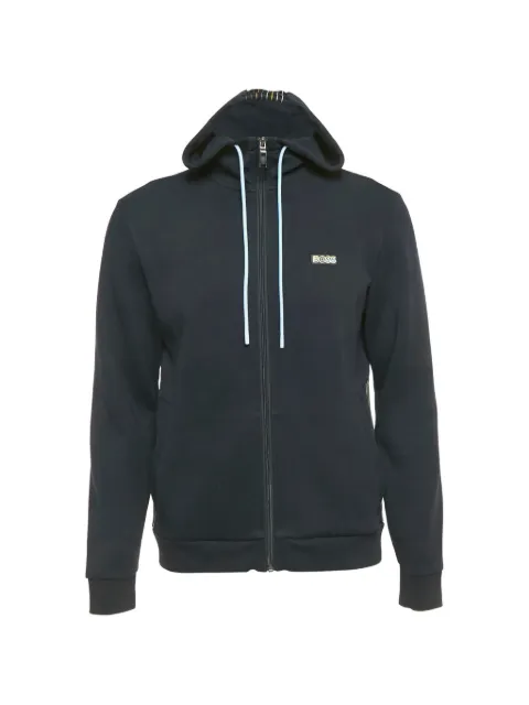 BOSS Saggy 2 zip hoodie Blue 1193764