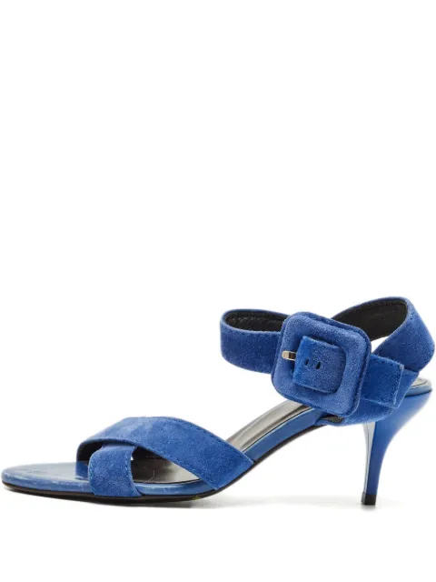 Roger Vivier Vintage criss-cross buckle sandals Blue 1221444