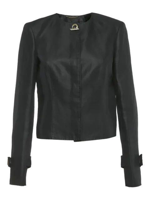Versace Pre-Owned button-up jacket Black 1219485
