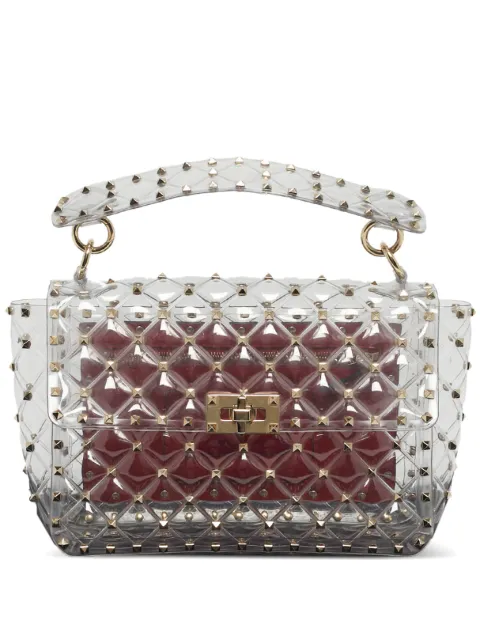 Valentino Garavani Pre-Owned rockstud-detail handle bag White 1203665
