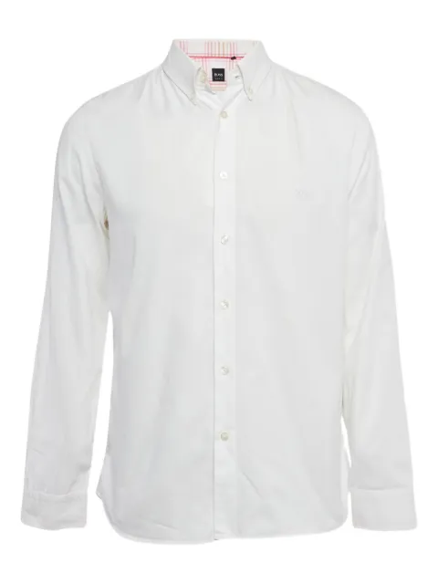 BOSS cotton button shirt White 1201487