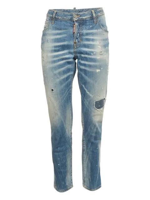 DSQUARED2 artistic-paint distressed jeans Blue 1181908