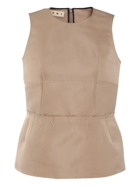 Marni Pre-Owned satin sleeveless top Neutrals 1172479
