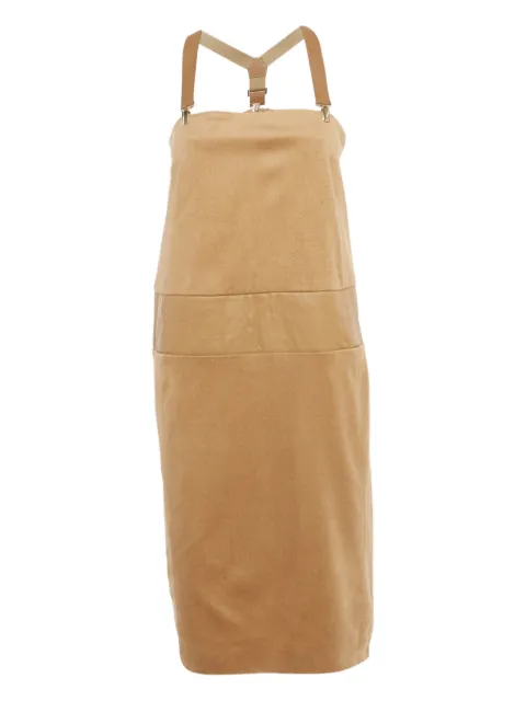 Max Mara panelled midi dress Neutrals 1210656