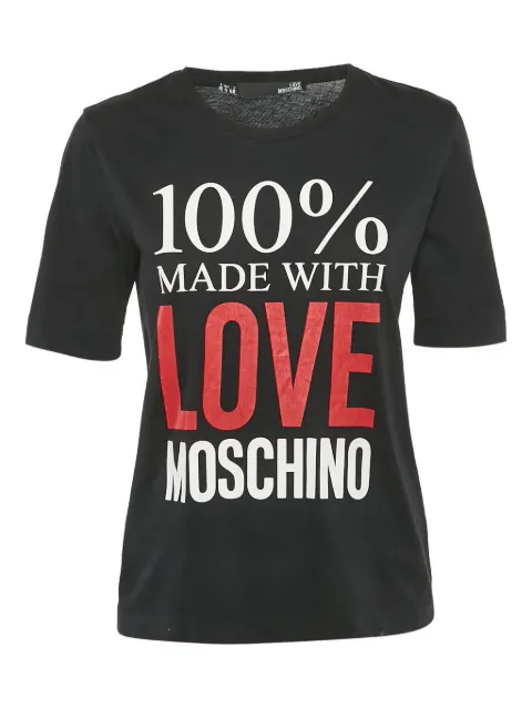Love Moschino printed T-shirt Black 1209270