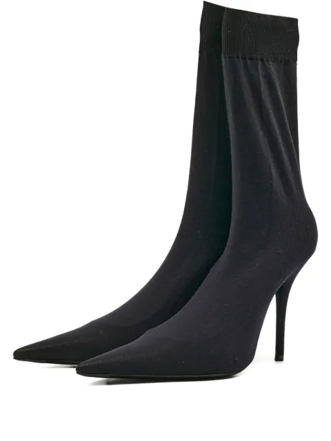 Balenciaga Pre-Owned knife point-toe ankle boots Black 1167387