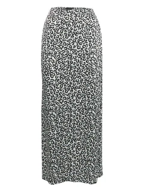 Love Moschino leopard-print maxi skirt White 1197819