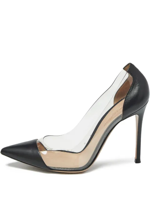 Gianvito Rossi Plexi point-toe pumps White 1234632