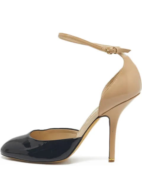 Stella McCartney Pre-Owned D'orsay patent-finish pumps Black 1230326