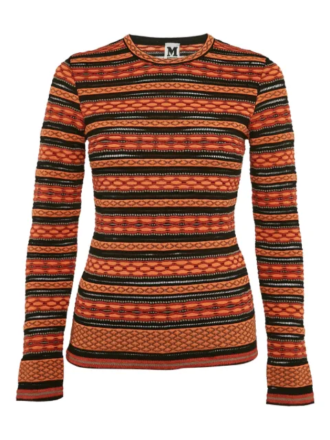 Missoni Pre-Owned patterned sweater Orange 1217476