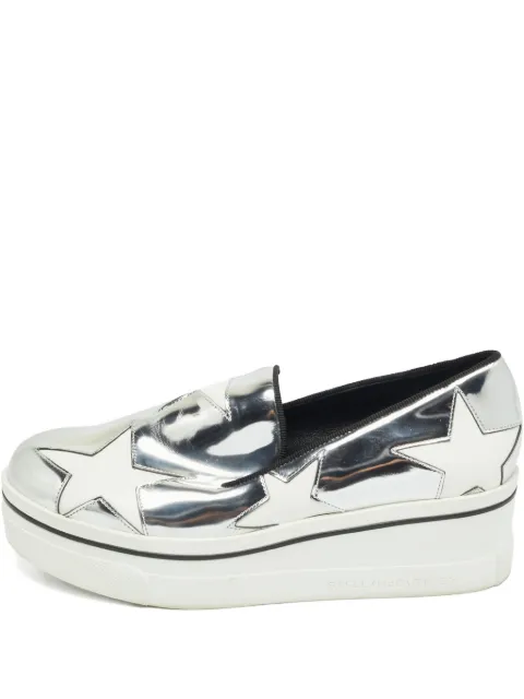 Stella McCartney Pre-Owned Binx star-detail shoes Silver 1231750