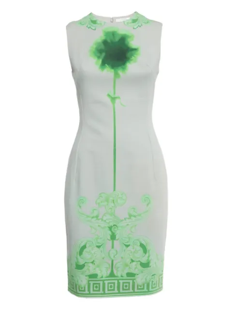 Versace Pre-Owned printed dress Grey 1232144