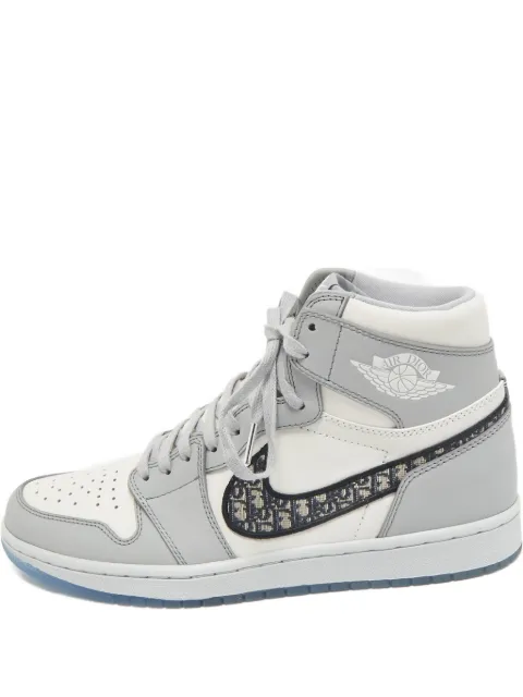 Christian Dior Pre-Owned x Jordan 1 Retro High sneakers White 1161459