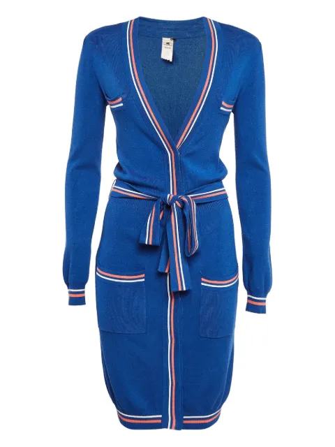 Elisabetta Franchi tie-belt knitted cardigan Blue 1012907