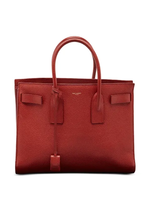 Saint Laurent Pre-Owned 2014 leather tote bag Red 1203042