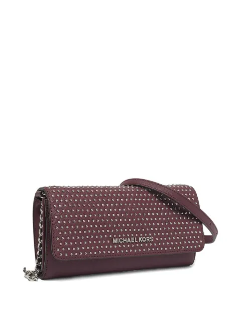 Michael Kors Vintage leather studded flap wallet Purple 1199839
