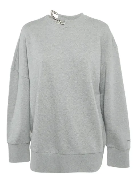 Stella McCartney Pre-Owned chain-embellishment sweatshirt Grey 1209282