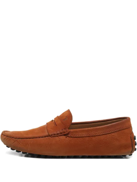 Tod's Vintage nubuck leather driver loafer Brown 1118782