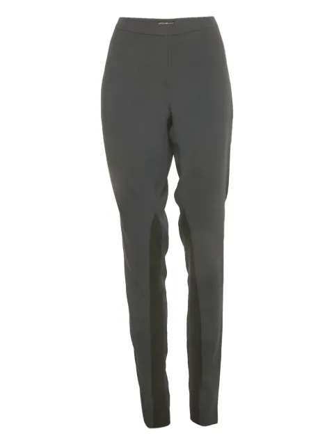 Emporio Armani Pre-Owned crepe tailored trousers Blue 1222696