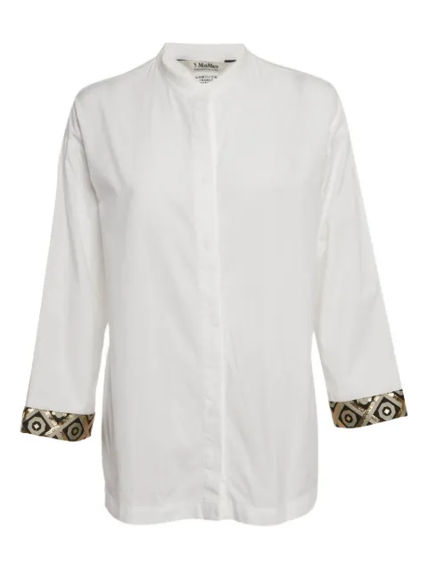 'S Max Mara cotton trim shirt White 1220138