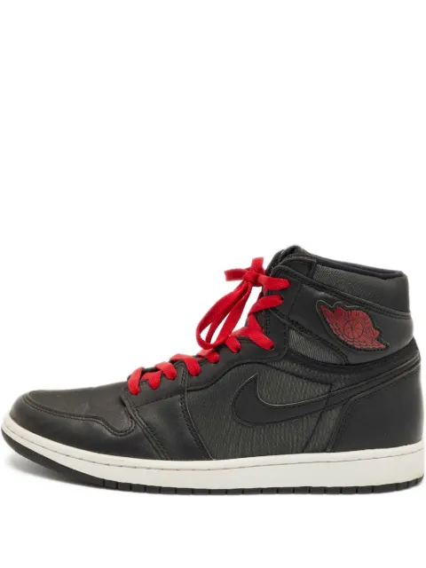 Jordan 1 Retro High OG leather high-top sneakers Black 1222700