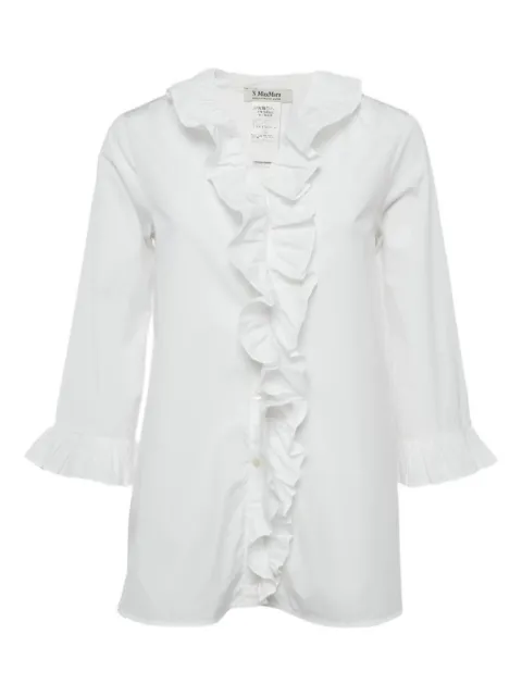 'S Max Mara ruffle buttoned shirt White 1208648