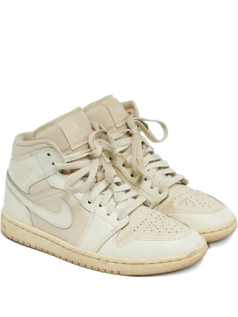 Jordan air jordan 1 leather sneakers Neutrals 1233241