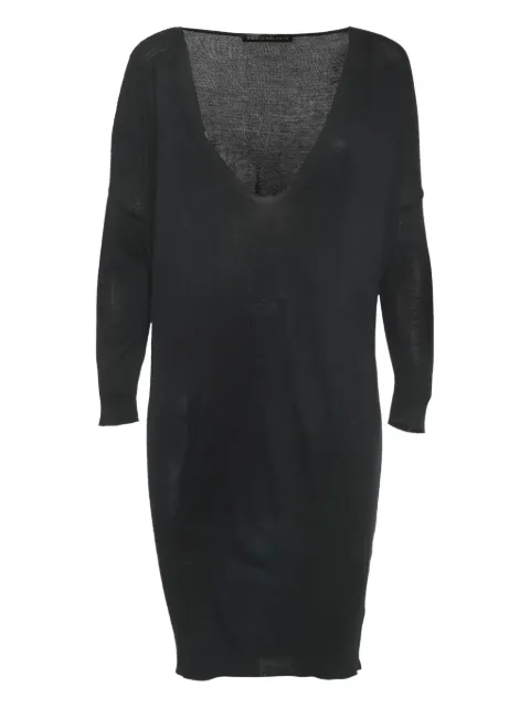 Balenciaga Pre-Owned V-neck knitted dress Black 1205809