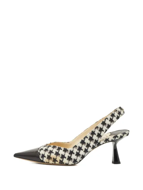 Jimmy Choo Pre-Owned Liya star-pattern leather pumps White 1189808