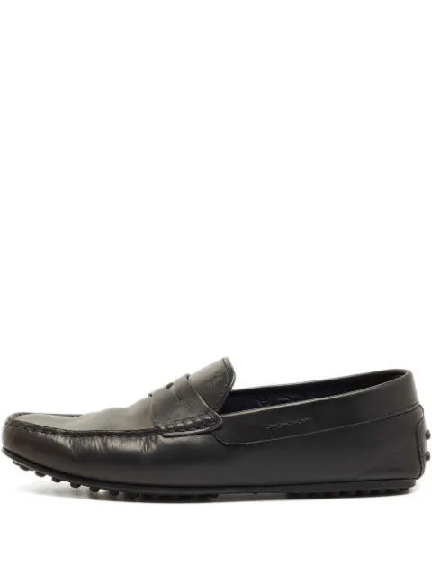 Tod's Vintage leather loafers Black 1219702